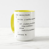 Coffee code mok voor softwareontwikkelaars (Voorkant links)