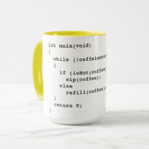 Coffee code mok voor softwareontwikkelaars