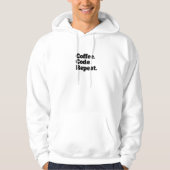 Coffee Code Repeat Hoodie (Voorkant)