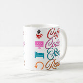 Coffee Codeer Slaap Herhaal - Programmeur  Koffiemok (Voorkant rechts)