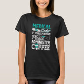 Coffee Codering Icd Assistant Programmer Medical C T-shirt (Voorkant)
