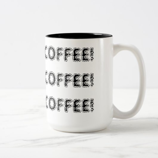 COFFEE COFEE COFFEE Mok - Gepersonaliseerd (Rechts)