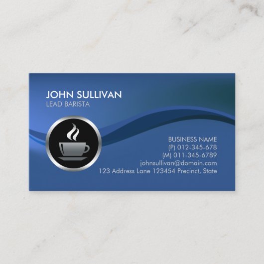 Coffee Coffee Cafe Coffee Visitekaartje Barista Ca (Voorkant)