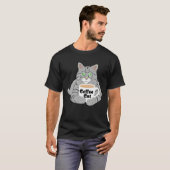 Coffee Coffee Cat Coffee Drinkers Cute Cat T-shirt (Voorkant volledig)