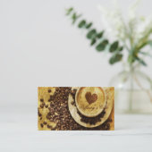 Coffee Coffee Chic Java cappuccino Visitekaartje (Staand voorkant)