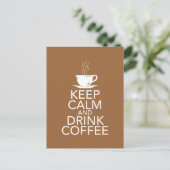 Coffee Coffee Coffee-cadeauobjecten houden Briefkaart (Staand voorkant)
