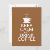 Coffee Coffee Coffee-cadeauobjecten houden Briefkaart (Voorkant / Achterkant)