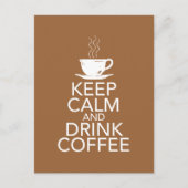 Coffee Coffee Coffee-cadeauobjecten houden Briefkaart (Voorkant)