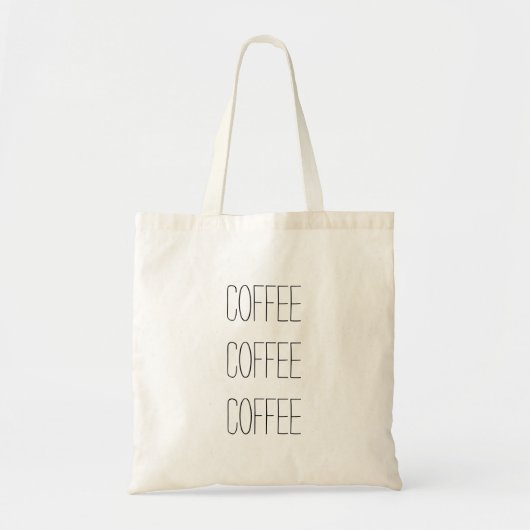 Coffee Coffee Coffee Canvas tas (Voorkant)