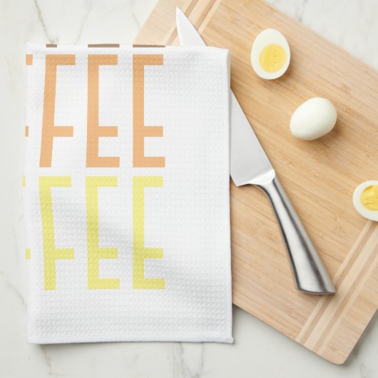 COFFEE COFFEE COFFEE COFFEE THEEDOEK (Quarter Fold)