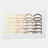 COFFEE COFFEE COFFEE COFFEE THEEDOEK (Horizontaal)