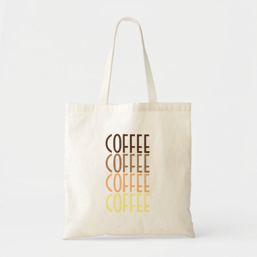 COFFEE COFFEE COFFEE COFFEE TOTE BAG (Voorkant)