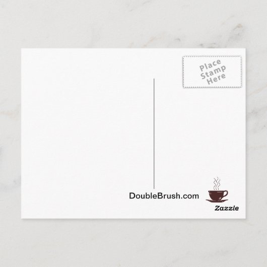 Coffee Coffee Coffee Coffy Coffee Fun houden Briefkaart (Achterkant)