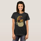 Coffee coffee drinker artwork motif t-shirt (Voorkant volledig)