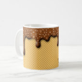 Coffee Coffee-Mok met druppelchocolade-ijs, beker Koffiemok (Voorkant links)