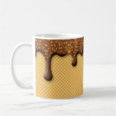 Coffee Coffee-Mok met druppelchocolade-ijs, beker Koffiemok (Links)