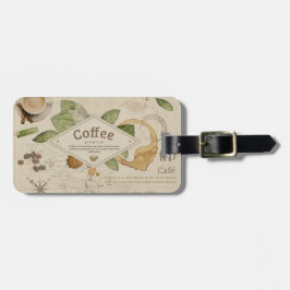 Coffee Collage Bagagelabel