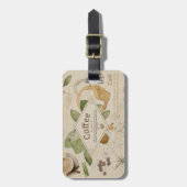 Coffee Collage Bagagelabel (Voorkant verticaal)
