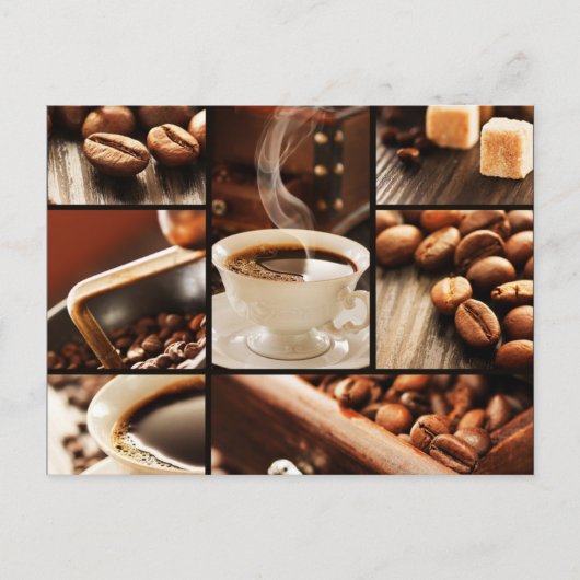 Coffee Collage Briefkaart (Voorkant)