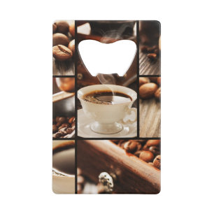 Coffee Collage Creditkaart Flessenopener