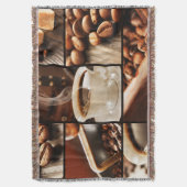 Coffee Collage Deken (Voorkant Verticaal)