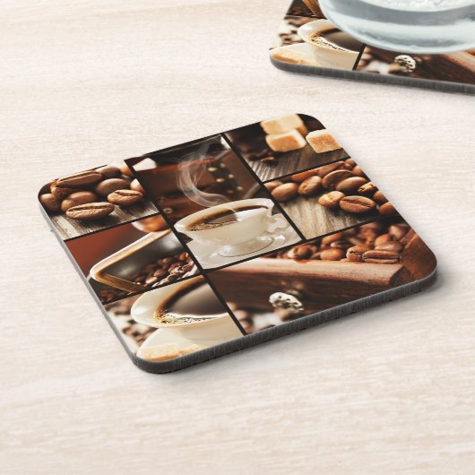 Coffee Collage Drankjes Onderzetter (Linkerzijde)