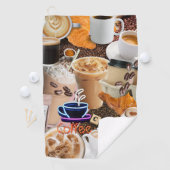 Coffee Collage Golf Handdoek (Insitu)