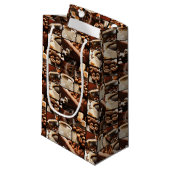 Coffee Collage Klein Cadeauzakje (Voorkant Gekanteld)