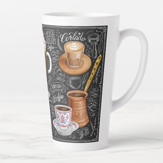 Coffee Collage Latte Mok (Rechts)