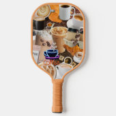 Coffee Collage Pickleball Paddle (Achterkant)