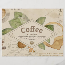 Coffee Collage scrapbook waterverf