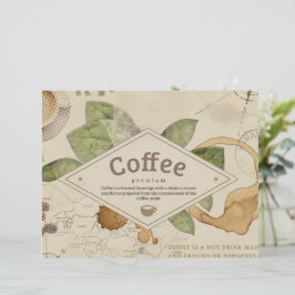 Coffee Collage scrapbook waterverf