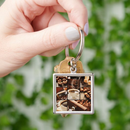 Coffee Collage Sleutelhanger (Hand)