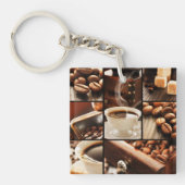 Coffee Collage Sleutelhanger (voorkant)