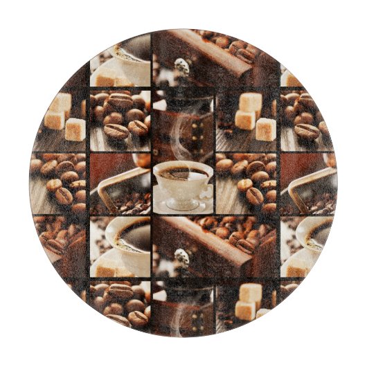 Coffee Collage Snijplank (Voorkant)