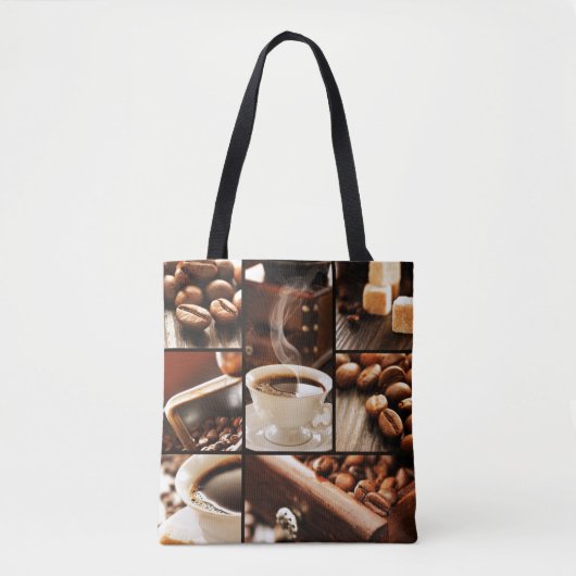 Coffee Collage Tote Bag (Voorkant)