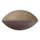 Coffee Coloured Squares Pattern American Football (Gedraaid 270)