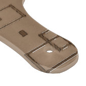 Coffee Coloured Squares Pattern Snijplank (Hoek)