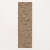 Coffee Coloured Squares Pattern Yogamat (Voorkant)
