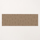 Coffee Coloured Squares Pattern Yogamat (Voorkant (horizontaal))