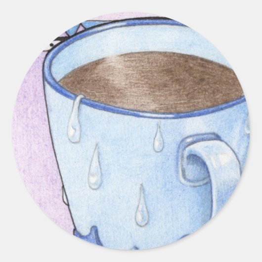 Coffee Comfort Sticker (Voorkant)