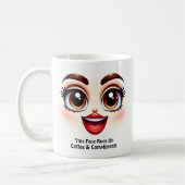 Coffee & Compliments, Fabulous Eyes Funny Face Koffiemok (Links)