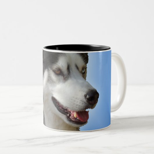 Coffee Cool Siberian Husky Cup Cool Mok (Voorkant rechts)