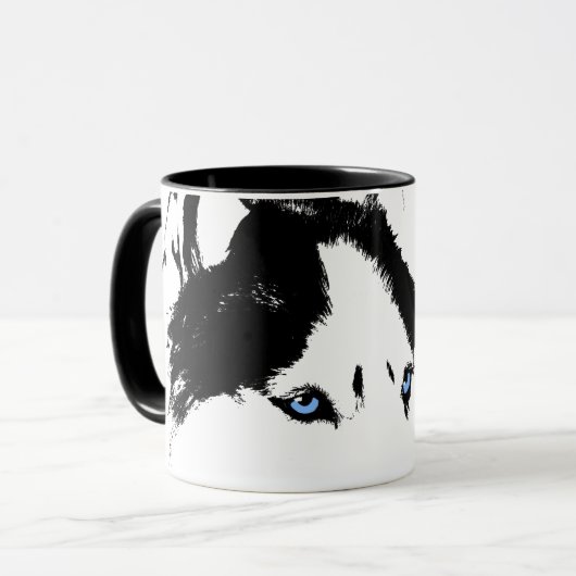 Coffee Cool Siberian Husky Cup Cool Mok (Voorkant links)