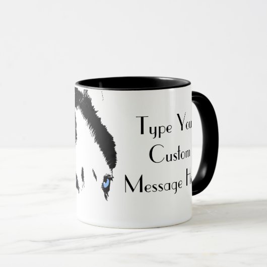 Coffee Cool Siberian Husky Cup Cool Mok (Voorkant rechts)