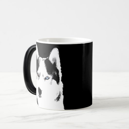 Coffee Cool Siberian Husky Cup Cool Mok (Voorkant links)