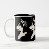 Coffee Cool Siberian Husky Cup Cool Mok (Links)