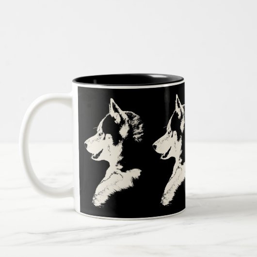 Coffee Cool Siberian Husky Cup Cool Mok (Links)