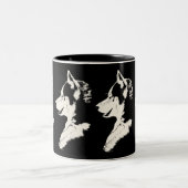 Coffee Cool Siberian Husky Cup Cool Mok (Center)