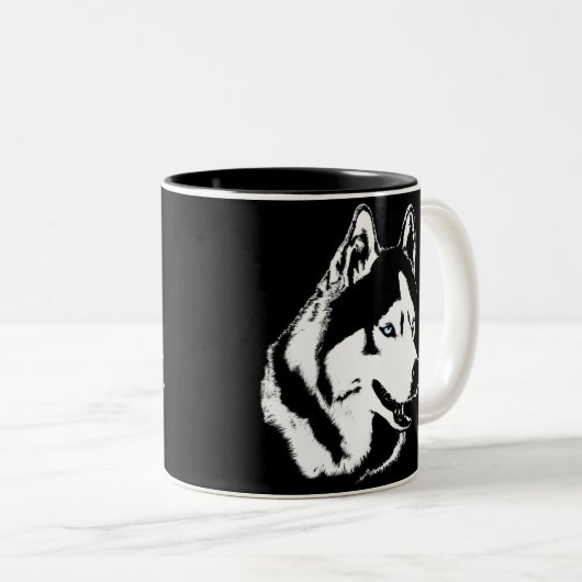 Coffee Cool Siberian Husky Cup Cool Mok (Voorkant rechts)